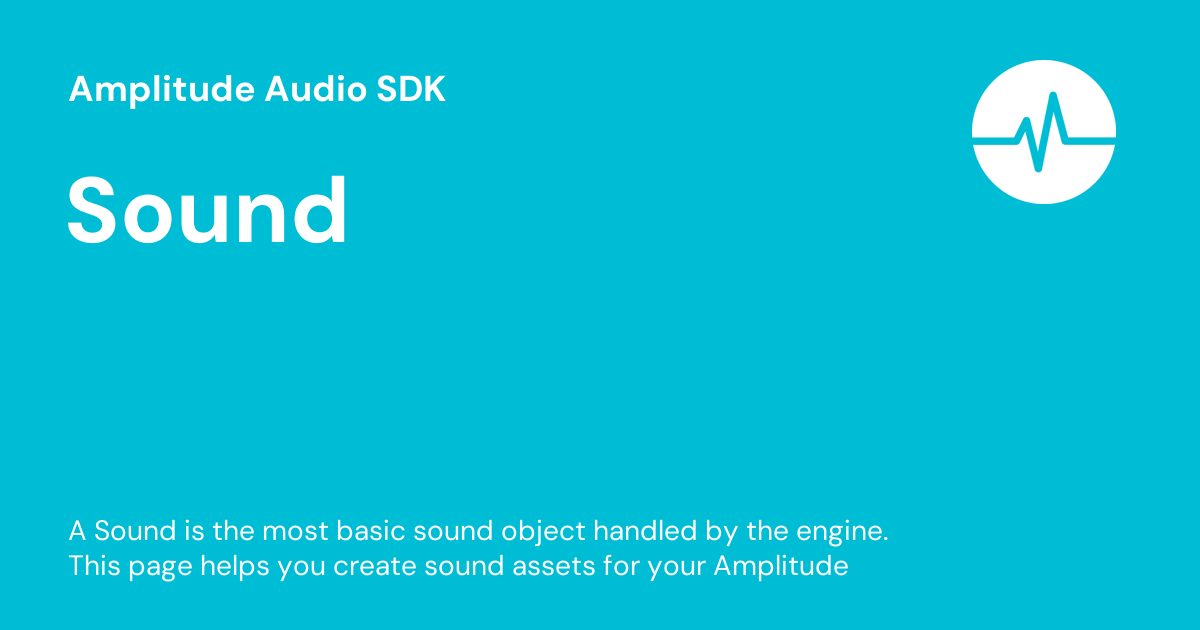 Sound amplitude audio sdk